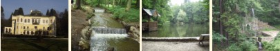Betliar kaštiel rybník potok Rožňava park lavička vodopád