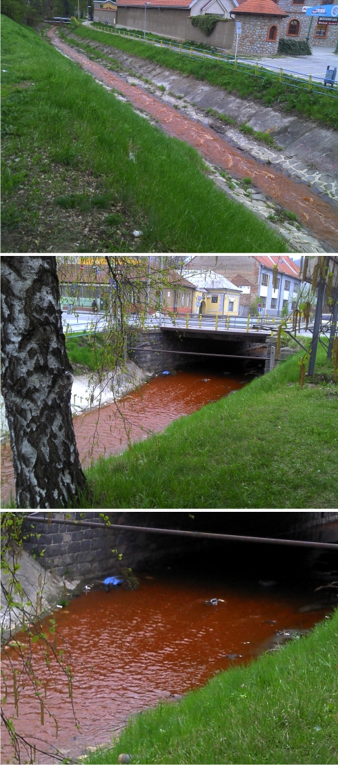 Znečistený Rožňavský potok - Drázus