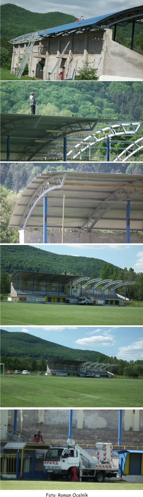 futbalový štadión - tribúna - Rožňava