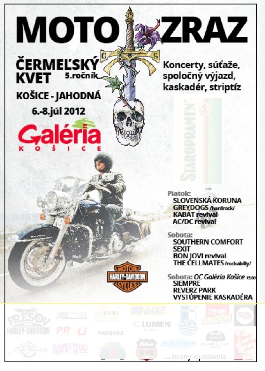 Motozraz Čermeľský kvet Košice Jahodná 2012