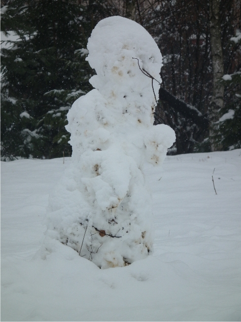 veľkonočný snehuliak - 29.3.2013, Rožňava, 
