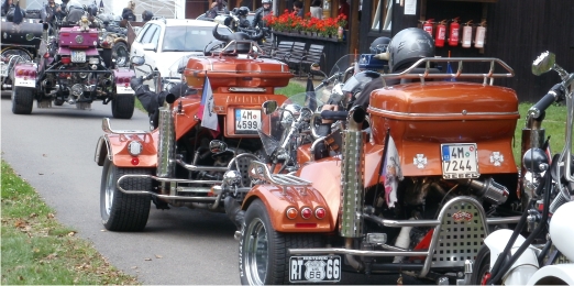 Trike setkání 2014 v malebném Valašsku na Hovězí v autokempu U splavu 