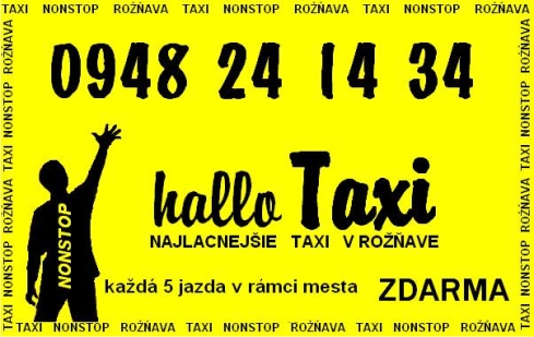 HALLO TAXI Rožňava