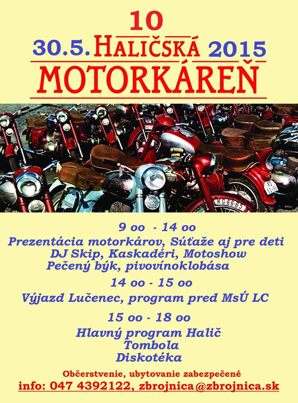 Haličska motorkáreň 2015