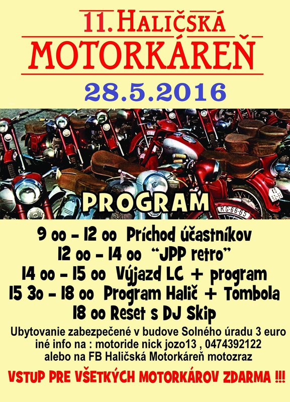 11. Haličská Motorkáreň 2016